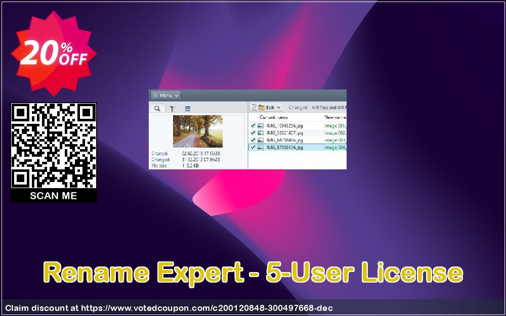 Rename Expert - 5-User Plan Coupon Code Apr 2024, 20% OFF - VotedCoupon