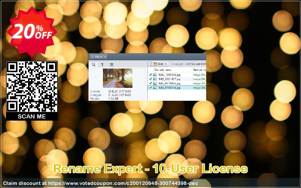 Rename Expert - 10-User Plan Coupon, discount Coupon code Rename Expert - 10-User License. Promotion: Rename Expert - 10-User License offer from Gillmeister Software
