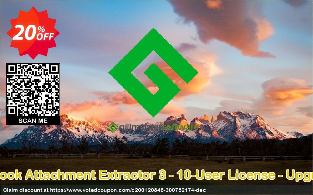 Outlook Attachment Extractor 3 - 10-User Plan - Upgrade Coupon, discount Coupon code Outlook Attachment Extractor 3 - 10-User License - Upgrade. Promotion: Outlook Attachment Extractor 3 - 10-User License - Upgrade offer from Gillmeister Software