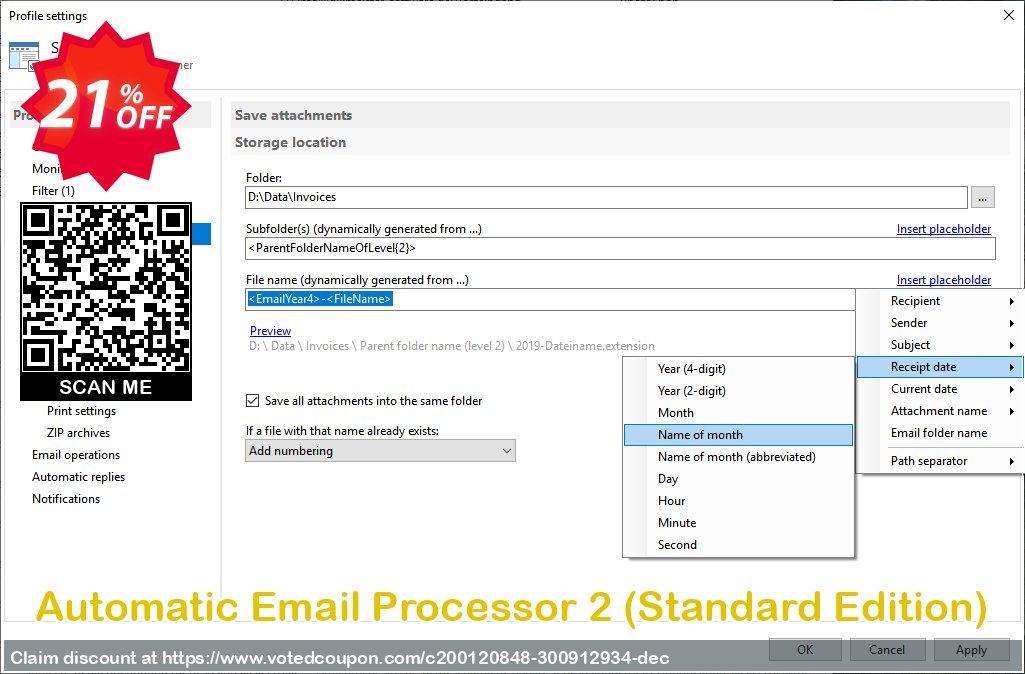 Automatic Email Processor 2, Standard Edition  Coupon Code Apr 2024, 21% OFF - VotedCoupon