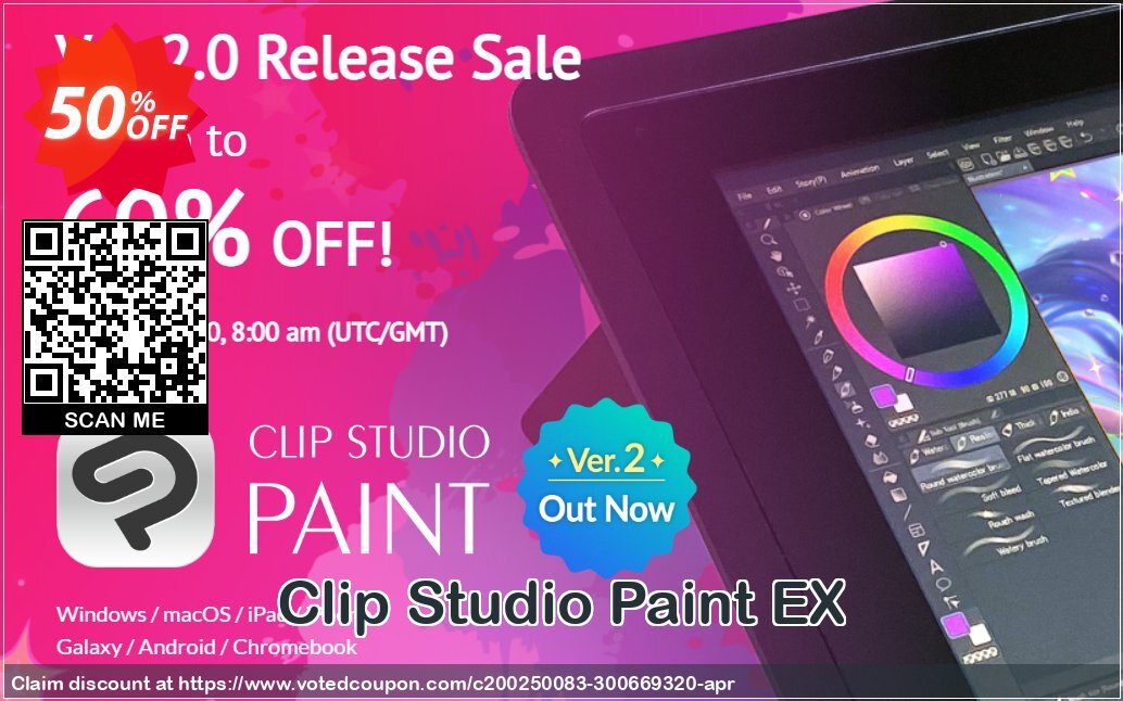 Clip Studio Paint EX Coupon Code Apr 2024, 50% OFF - VotedCoupon