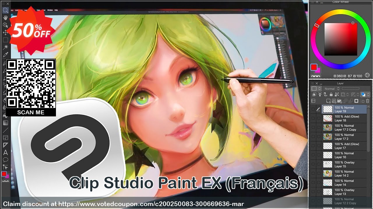 Clip Studio Paint EX, Français  Coupon, discount 50% OFF Clip Studio Paint EX (Fran, verified. Promotion: Formidable discount code of Clip Studio Paint EX (Fran, tested & approved