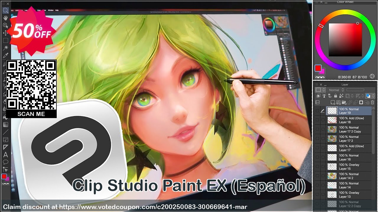 Clip Studio Paint EX, Español  Coupon Code May 2024, 50% OFF - VotedCoupon