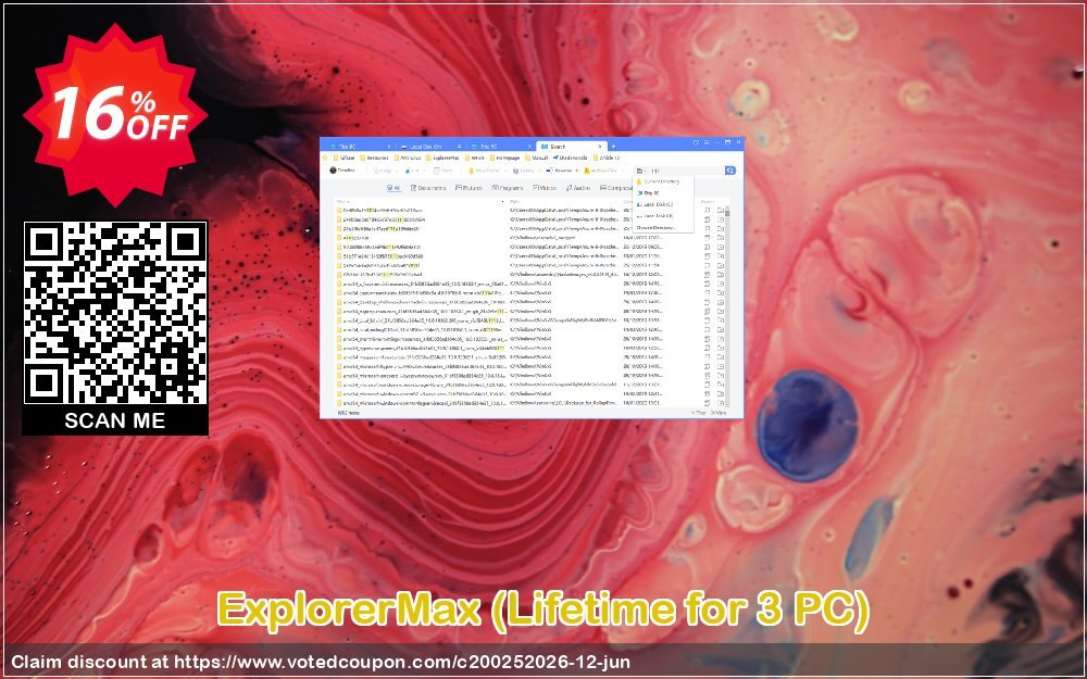 ExplorerMax, Lifetime for 3 PC  Coupon, discount 15% OFF ExplorerMax (Lifetime for 3 PC), verified. Promotion: Big sales code of ExplorerMax (Lifetime for 3 PC), tested & approved