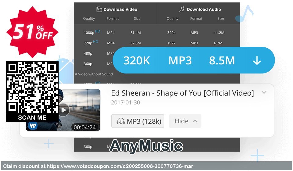 AnyMusic Coupon Code Apr 2024, 51% OFF - VotedCoupon