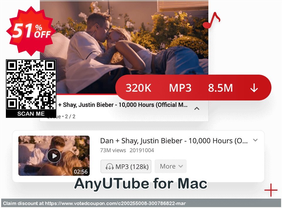 AnyUTube for MAC Coupon Code Apr 2024, 51% OFF - VotedCoupon