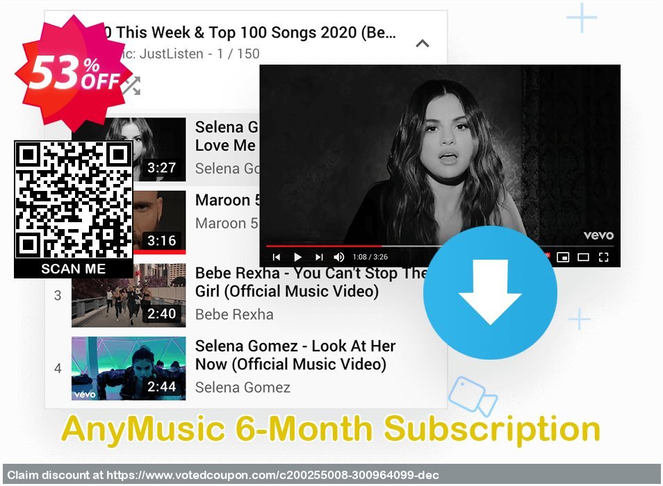 AnyMusic 6-Month Subscription Coupon, discount Coupon code AnyMusic Win 6-Month Subscription. Promotion: AnyMusic Win 6-Month Subscription offer from Amoyshare