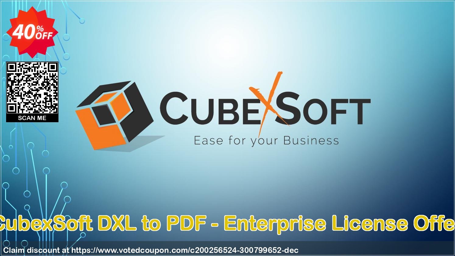 CubexSoft DXL to PDF - Enterprise Plan Offer Coupon Code Apr 2024, 40% OFF - VotedCoupon