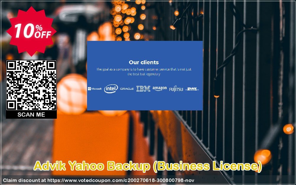 Advik Yahoo Backup, Business Plan  Coupon, discount Coupon code Advik Yahoo Backup - Business License. Promotion: Advik Yahoo Backup - Business License Exclusive offer 