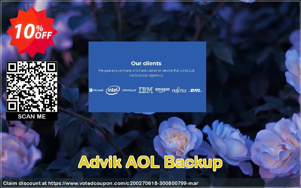 Advik AOL Backup Coupon, discount Coupon code Advik AOL Backup - Personal License. Promotion: Advik AOL Backup - Personal License Exclusive offer 