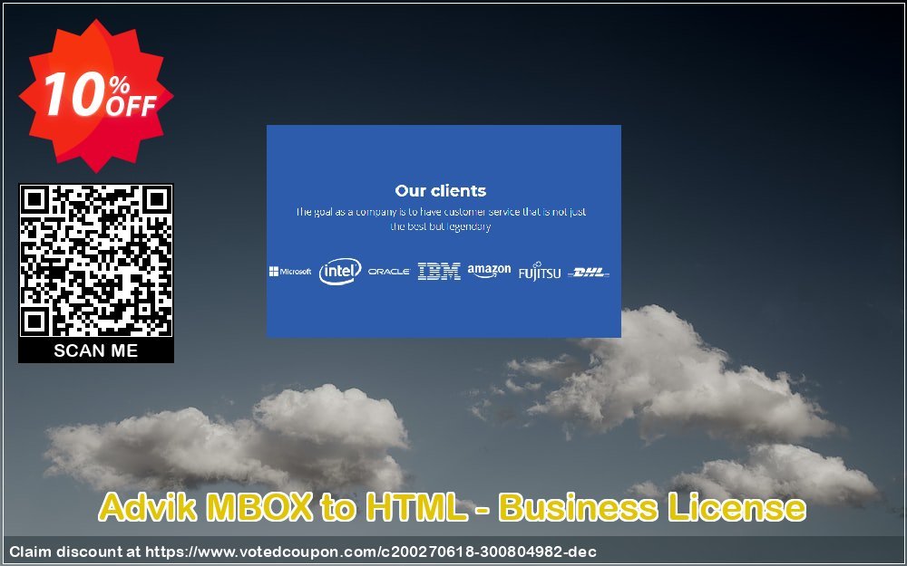 Advik MBOX to HTML - Business Plan Coupon, discount Coupon code Advik MBOX to HTML - Business License. Promotion: Advik MBOX to HTML - Business License Exclusive offer 
