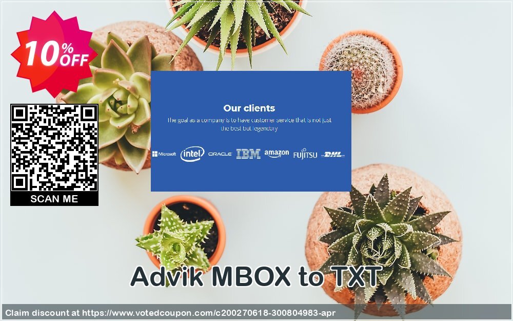 Advik MBOX to TXT Coupon, discount Coupon code Advik MBOX to TXT - Personal License. Promotion: Advik MBOX to TXT - Personal License Exclusive offer 