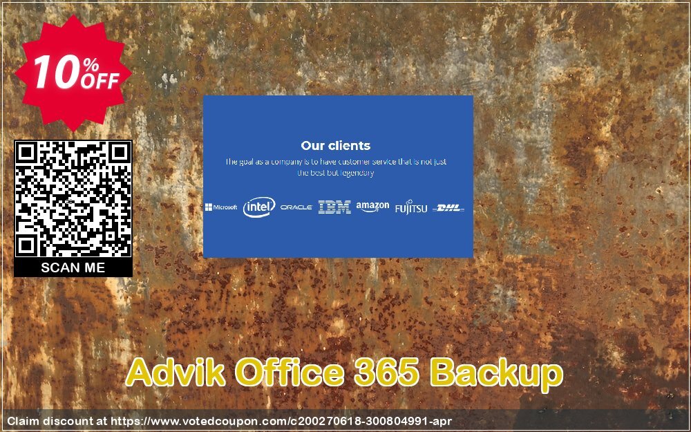 Advik Office 365 Backup Coupon, discount Coupon code Advik Office 365 Backup - Personal License. Promotion: Advik Office 365 Backup - Personal License Exclusive offer 