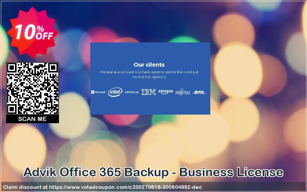 Advik Office 365 Backup - Business Plan Coupon, discount Coupon code Advik Office 365 Backup - Business License. Promotion: Advik Office 365 Backup - Business License Exclusive offer 