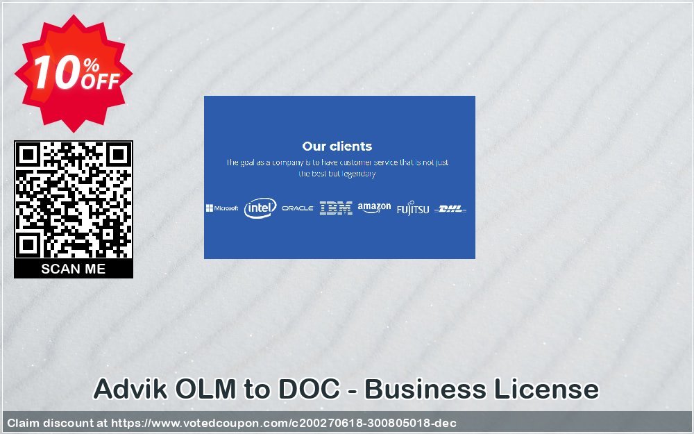 Advik OLM to DOC - Business Plan Coupon, discount Coupon code Advik OLM to DOC - Business License. Promotion: Advik OLM to DOC - Business License Exclusive offer 