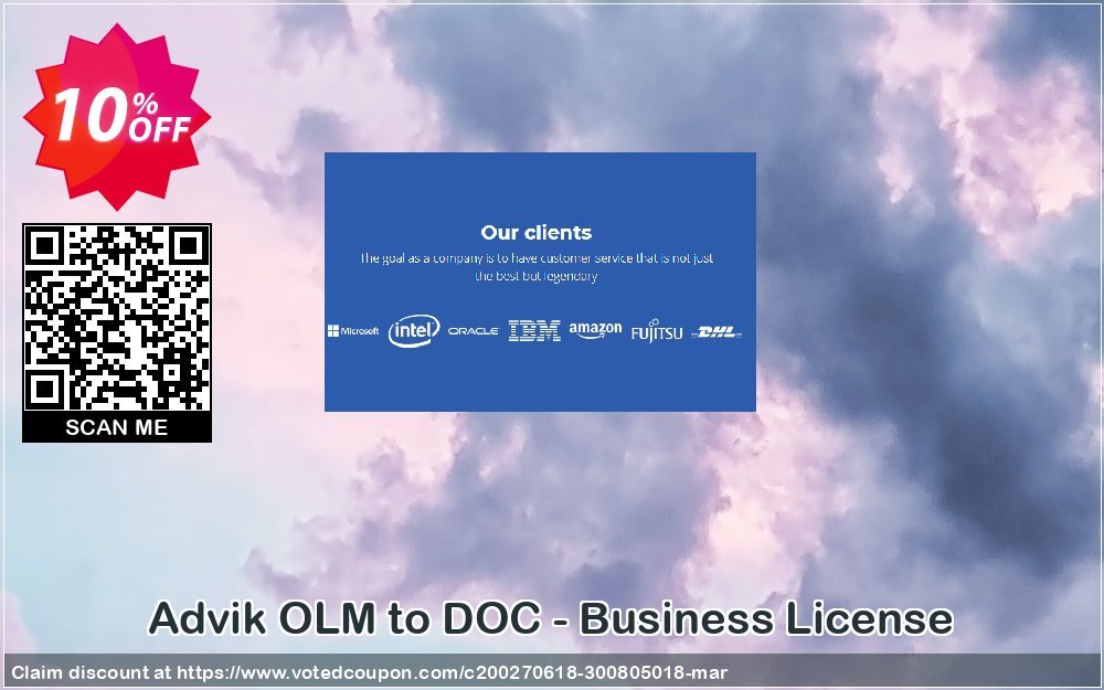 Advik OLM to DOC - Business Plan Coupon, discount Coupon code Advik OLM to DOC - Business License. Promotion: Advik OLM to DOC - Business License Exclusive offer 