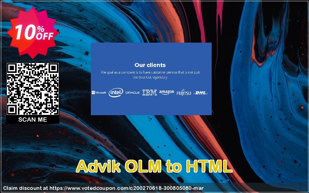 Advik OLM to HTML Coupon, discount Coupon code Advik OLM to HTML - Personal License. Promotion: Advik OLM to HTML - Personal License Exclusive offer 