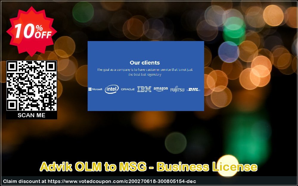 Advik OLM to MSG - Business Plan Coupon, discount Coupon code Advik OLM to MSG - Business License. Promotion: Advik OLM to MSG - Business License Exclusive offer 
