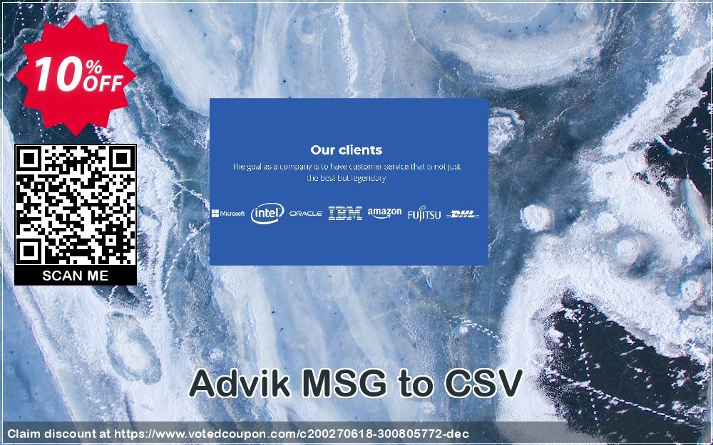 Advik MSG to CSV Coupon, discount Coupon code Advik MSG to CSV - Personal License. Promotion: Advik MSG to CSV - Personal License Exclusive offer 
