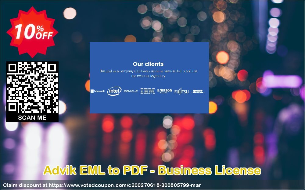 Advik EML to PDF - Business Plan Coupon, discount Coupon code Advik EML to PDF - Business License. Promotion: Advik EML to PDF - Business License Exclusive offer 