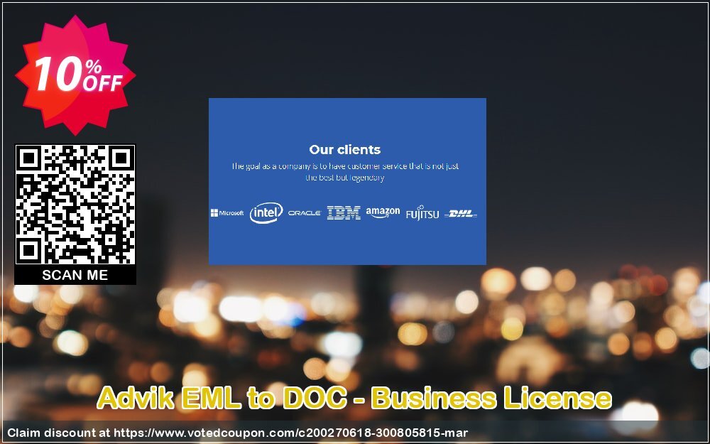 Advik EML to DOC - Business Plan Coupon Code Apr 2024, 10% OFF - VotedCoupon