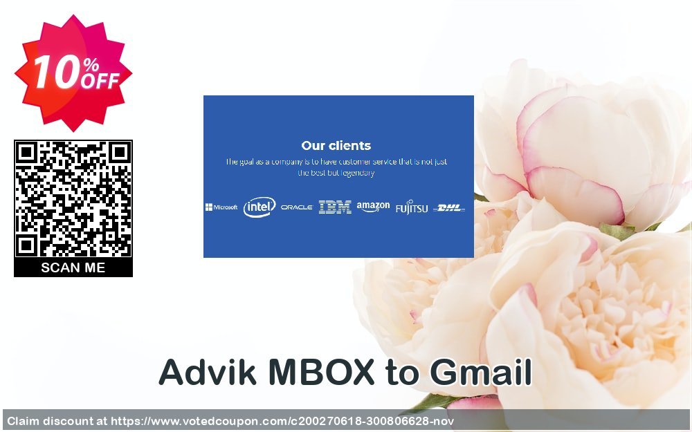 Advik MBOX to Gmail Coupon, discount Coupon code Advik MBOX to Gmail - Personal License. Promotion: Advik MBOX to Gmail - Personal License Exclusive offer 