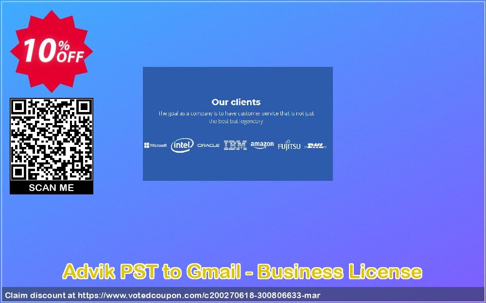 Advik PST to Gmail - Business Plan Coupon Code Apr 2024, 10% OFF - VotedCoupon