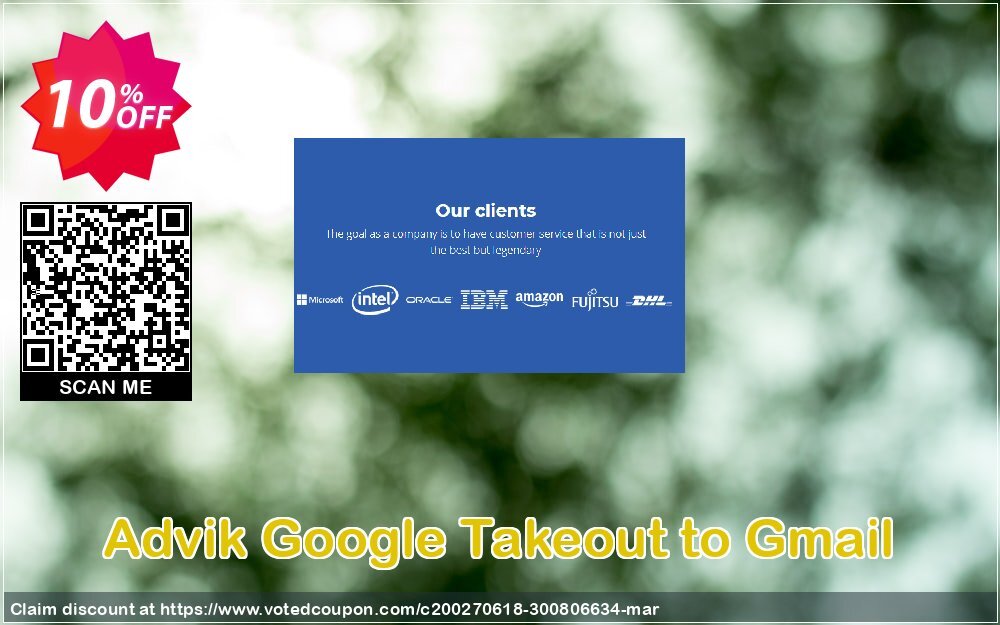 Advik Google Takeout to Gmail Coupon Code Apr 2024, 10% OFF - VotedCoupon