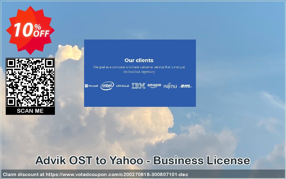 Advik OST to Yahoo - Business Plan Coupon, discount Coupon code Advik OST to Yahoo - Business License. Promotion: Advik OST to Yahoo - Business License Exclusive offer 