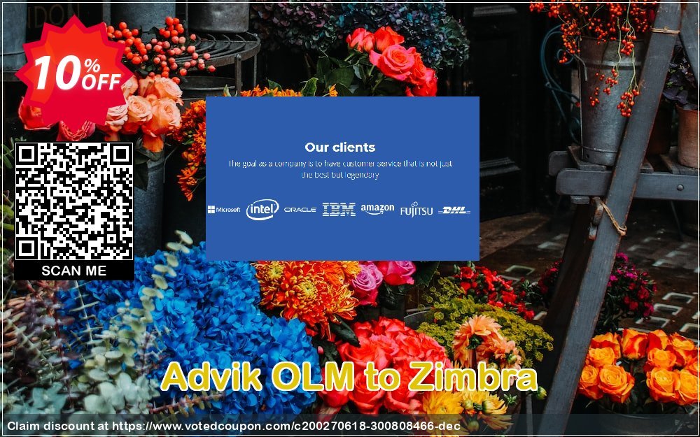 Advik OLM to Zimbra Coupon, discount Coupon code Advik OLM to Zimbra - Personal License. Promotion: Advik OLM to Zimbra - Personal License Exclusive offer 