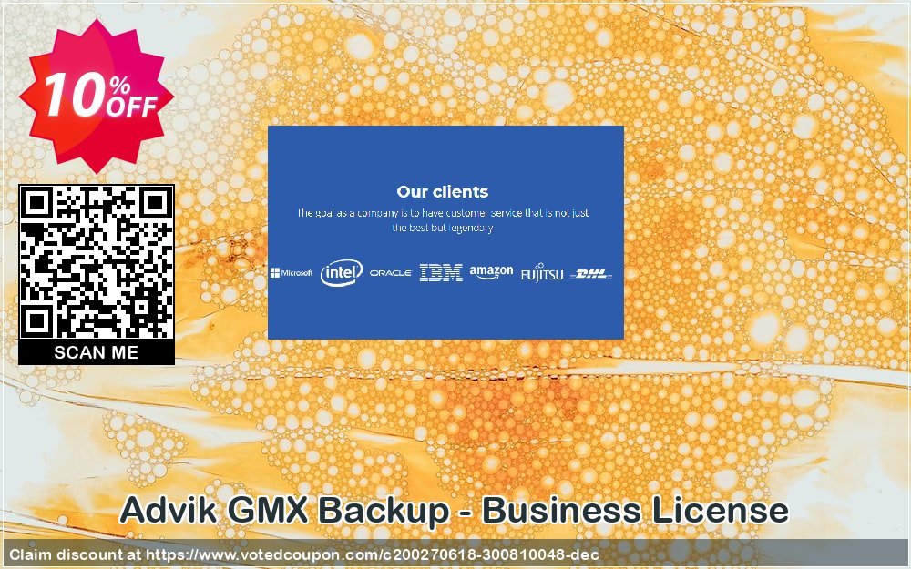 Advik GMX Backup - Business Plan Coupon, discount Coupon code Advik GMX Backup - Business License. Promotion: Advik GMX Backup - Business License Exclusive offer 