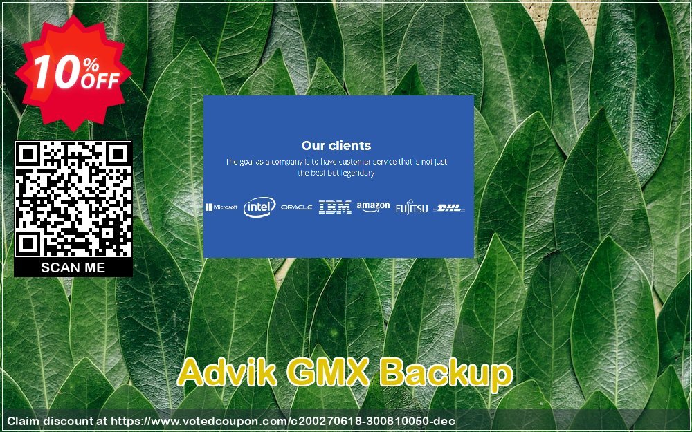 Advik GMX Backup Coupon, discount Coupon code Advik GMX Backup - Personal License. Promotion: Advik GMX Backup - Personal License Exclusive offer 