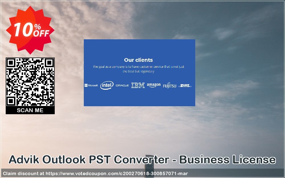 Advik Outlook PST Converter - Business Plan Coupon, discount Coupon code Advik Outlook PST Converter - Business License. Promotion: Advik Outlook PST Converter - Business License Exclusive offer 