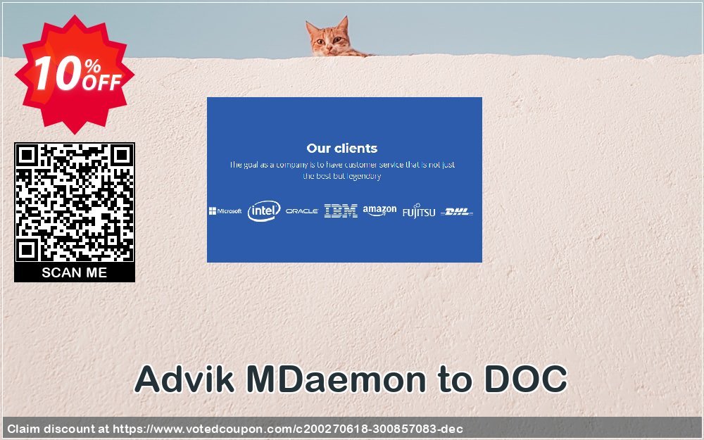 Advik MDaemon to DOC Coupon, discount Coupon code Advik MDaemon to DOC - Personal License. Promotion: Advik MDaemon to DOC - Personal License Exclusive offer 