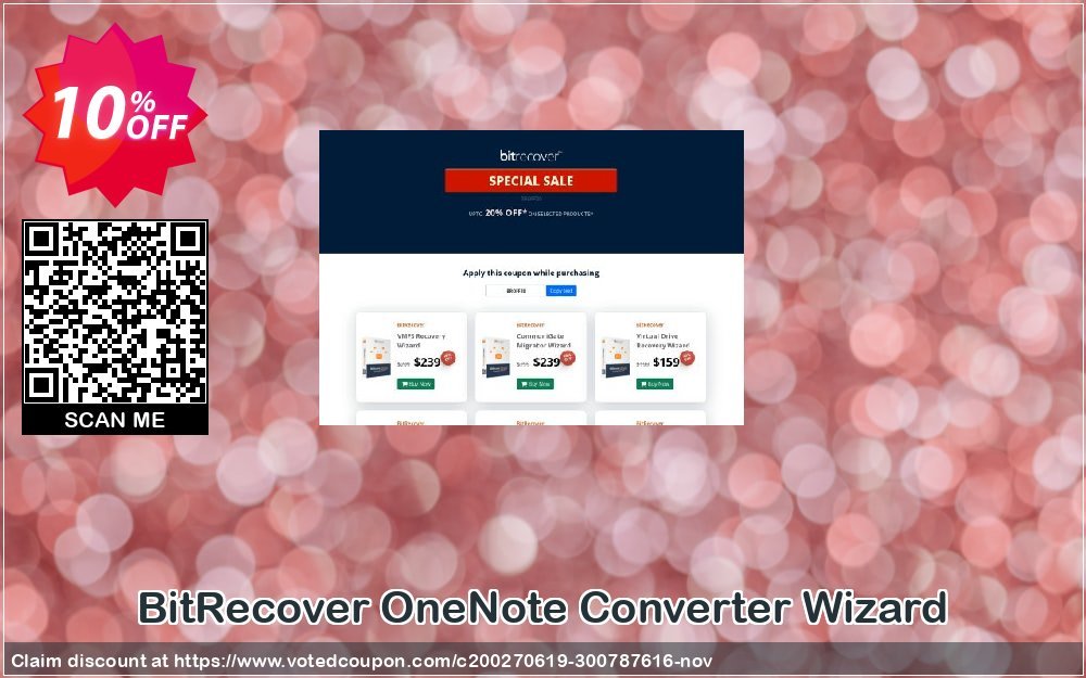 BitRecover OneNote Converter Wizard Coupon, discount Coupon code OneNote Converter Wizard - Standard License. Promotion: OneNote Converter Wizard - Standard License offer from BitRecover