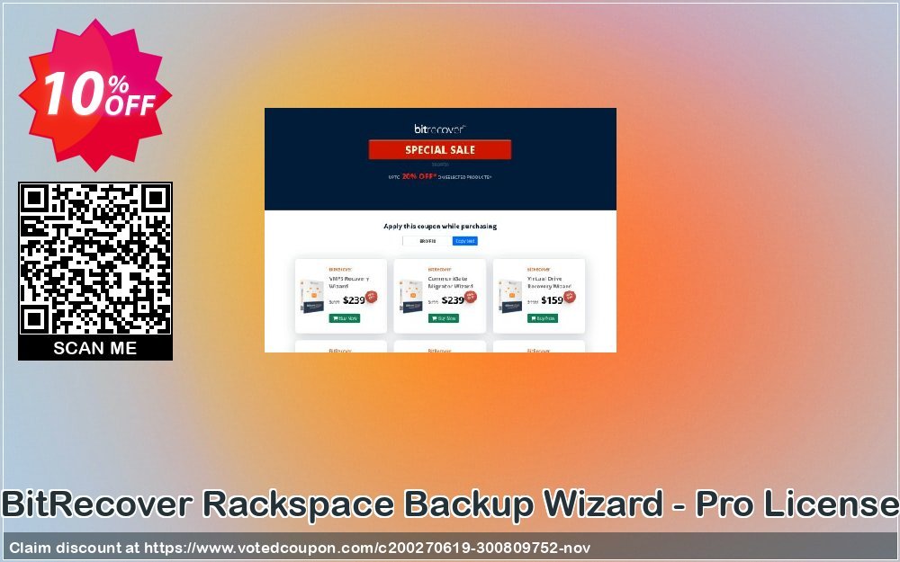 BitRecover Rackspace Backup Wizard - Pro Plan Coupon Code Jun 2024, 10% OFF - VotedCoupon