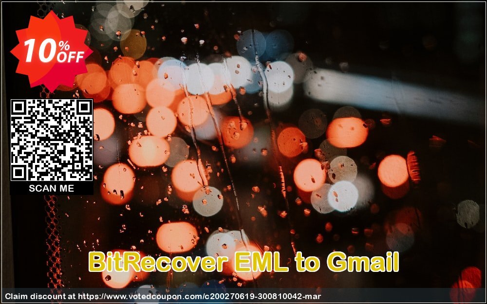 BitRecover EML to Gmail Coupon, discount Coupon code BitRecover EML to Gmail - Standard License. Promotion: BitRecover EML to Gmail - Standard License Exclusive offer 