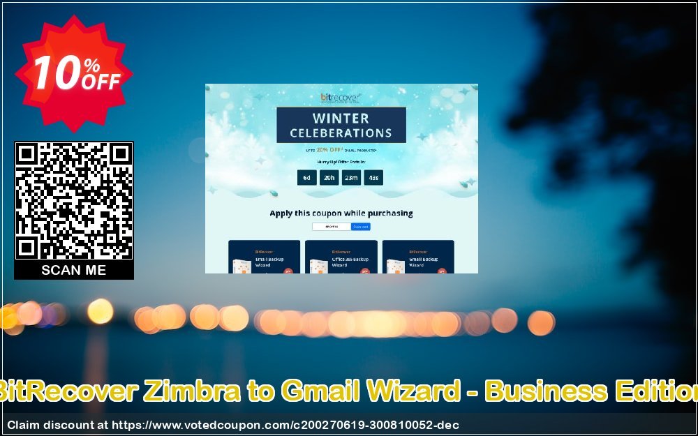 BitRecover Zimbra to Gmail Wizard - Business Edition Coupon Code May 2024, 10% OFF - VotedCoupon