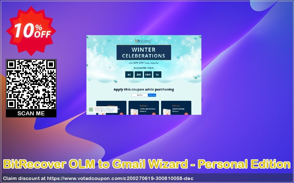BitRecover OLM to Gmail Wizard - Personal Edition Coupon Code Apr 2024, 10% OFF - VotedCoupon