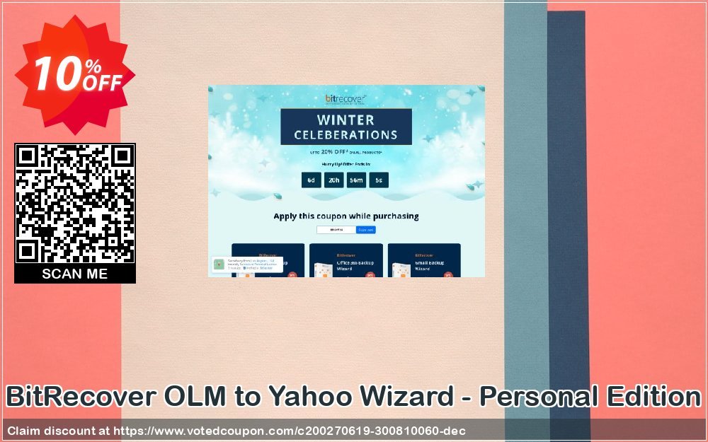 BitRecover OLM to Yahoo Wizard - Personal Edition Coupon Code Apr 2024, 10% OFF - VotedCoupon