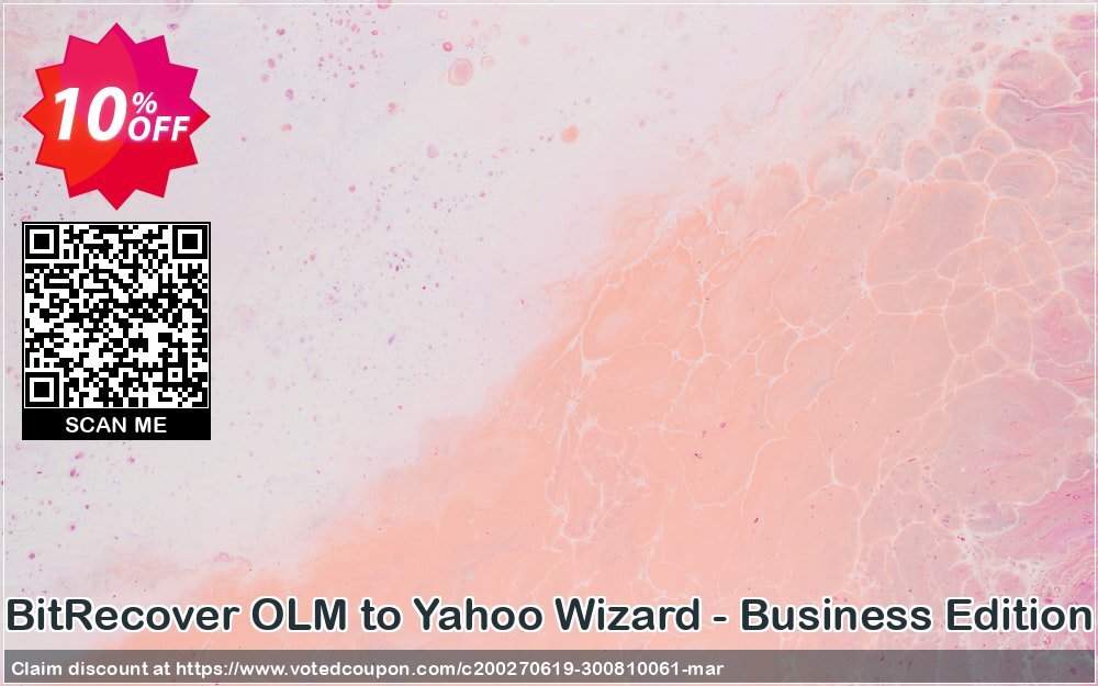 BitRecover OLM to Yahoo Wizard - Business Edition Coupon, discount Coupon code BitRecover OLM to Yahoo Wizard - Business Edition. Promotion: BitRecover OLM to Yahoo Wizard - Business Edition Exclusive offer 