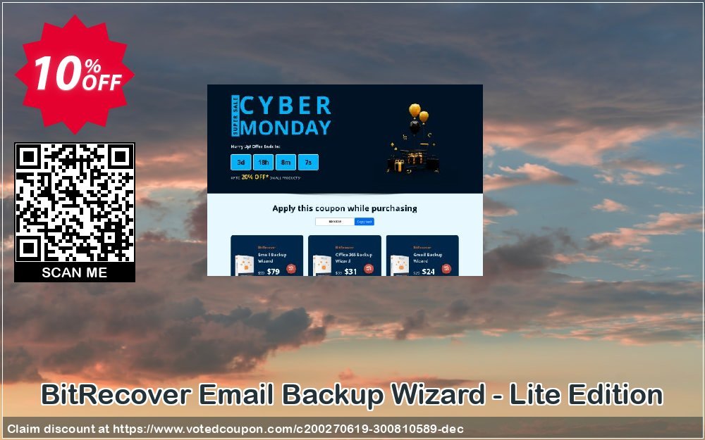 BitRecover Email Backup Wizard - Lite Edition Coupon, discount Coupon code Email Backup Wizard - Lite Edition. Promotion: Email Backup Wizard - Lite Edition offer from BitRecover