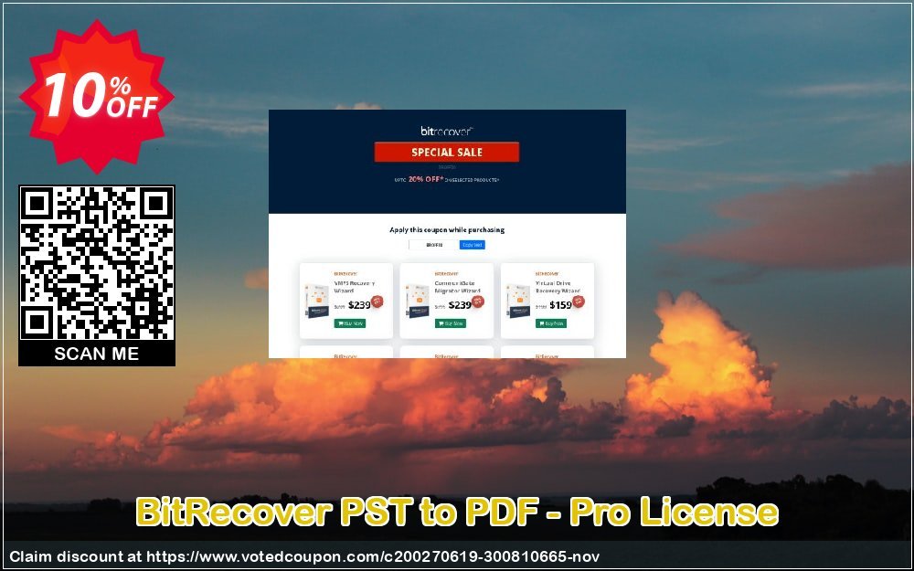 BitRecover PST to PDF - Pro Plan Coupon, discount Coupon code BitRecover PST to PDF - Pro License. Promotion: BitRecover PST to PDF - Pro License Exclusive offer 