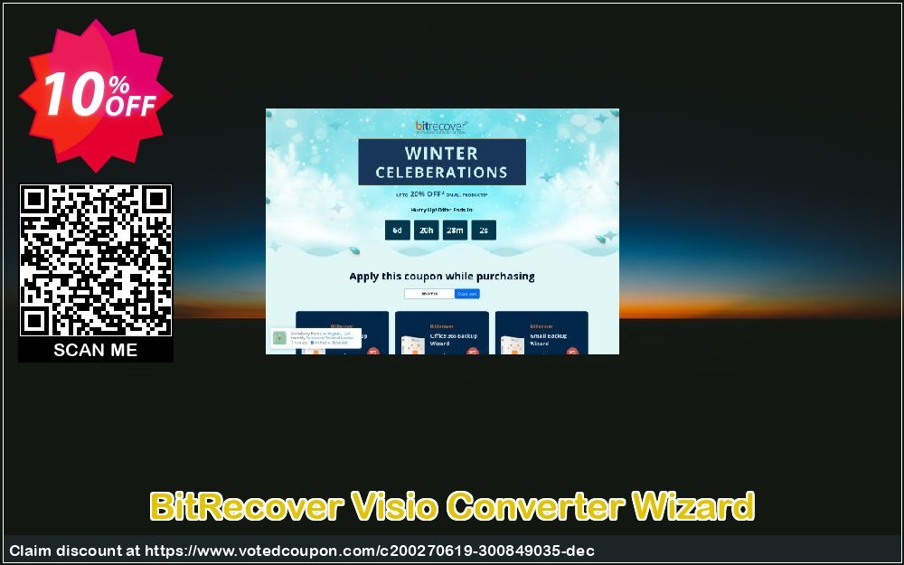 BitRecover Visio Converter Wizard Coupon, discount Coupon code BitRecover Visio Converter Wizard - Standard License. Promotion: BitRecover Visio Converter Wizard - Standard License Exclusive offer 
