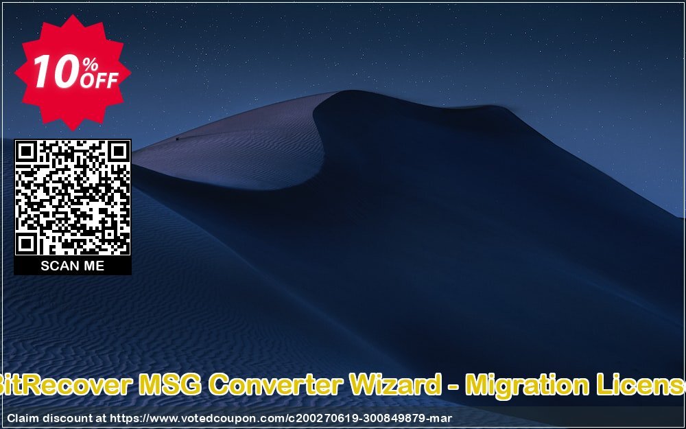 BitRecover MSG Converter Wizard - Migration Plan Coupon, discount Coupon code BitRecover MSG Converter Wizard - Migration License. Promotion: BitRecover MSG Converter Wizard - Migration License Exclusive offer 