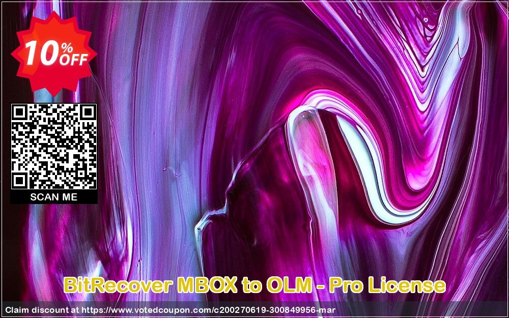 BitRecover MBOX to OLM - Pro Plan Coupon, discount Coupon code BitRecover MBOX to OLM - Pro License. Promotion: BitRecover MBOX to OLM - Pro License Exclusive offer 