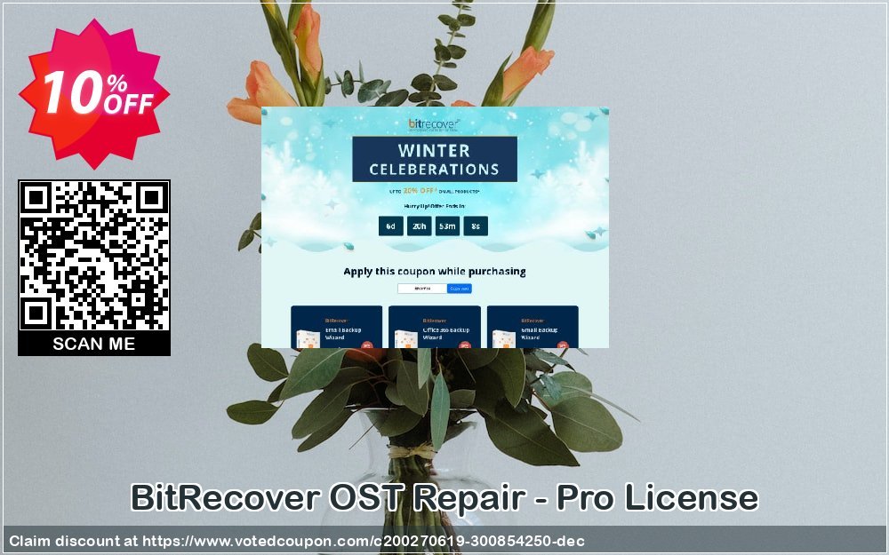 BitRecover OST Repair - Pro Plan Coupon, discount Coupon code BitRecover OST Repair - Pro License. Promotion: BitRecover OST Repair - Pro License Exclusive offer 