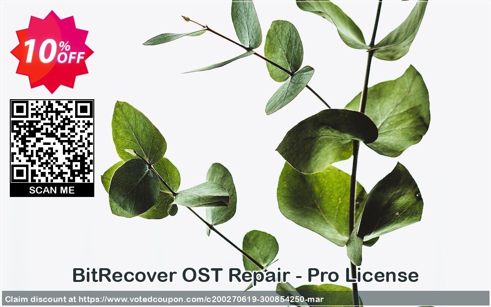 BitRecover OST Repair - Pro Plan Coupon, discount Coupon code BitRecover OST Repair - Pro License. Promotion: BitRecover OST Repair - Pro License Exclusive offer 