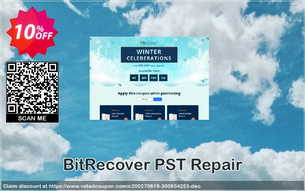 BitRecover PST Repair Coupon, discount Coupon code BitRecover PST Repair - Standard License. Promotion: BitRecover PST Repair - Standard License Exclusive offer 