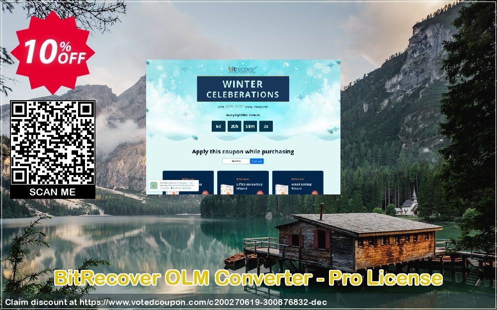 BitRecover OLM Converter - Pro Plan Coupon, discount Coupon code BitRecover OLM Converter - Pro License. Promotion: BitRecover OLM Converter - Pro License Exclusive offer 